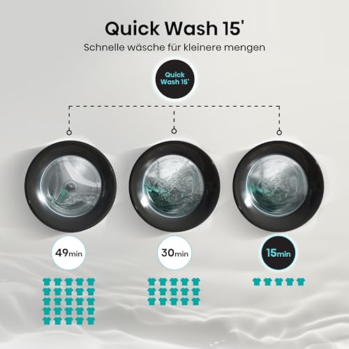 Hisense WD3S8043BW3 Waschtrockner/ConnectLife /16 Programme /8 KG, 54 Liter /1400 U/min/Dampffunktion/JetWash/Anti-Allergie Program/Auto Program/Eco Wash/Steam Refresh/Wolle/EEK A-D