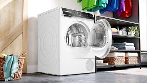 Bosch WQB245B40, Stiftung Warentest GUT (2,5)*, Serie 8 Smarter Wärmepumpentrockner 9 kg, AutoDry Sensorgesteuerte Trocknung, SmartDry Programmautomatik, LED-Display, Selbstreinigender Kondensator