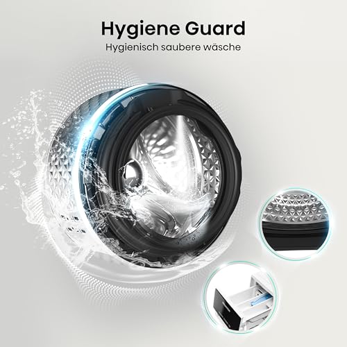 Hisense WD3S8043BW3 Waschtrockner/ConnectLife /16 Programme /8 KG, 54 Liter /1400 U/min/Dampffunktion/JetWash/Anti-Allergie Program/Auto Program/Eco Wash/Steam Refresh/Wolle/EEK A-D