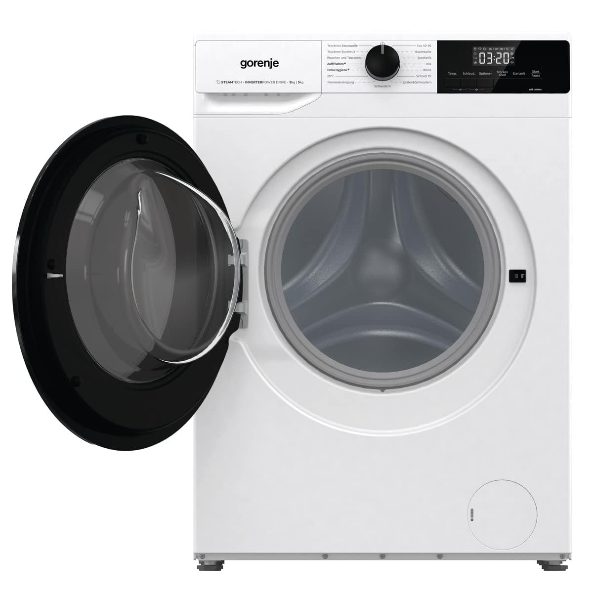 Gorenje WDAM 854 AP Waschtrockner mit Dampffunktion, 8 kg, 1400 U/min, Weiß