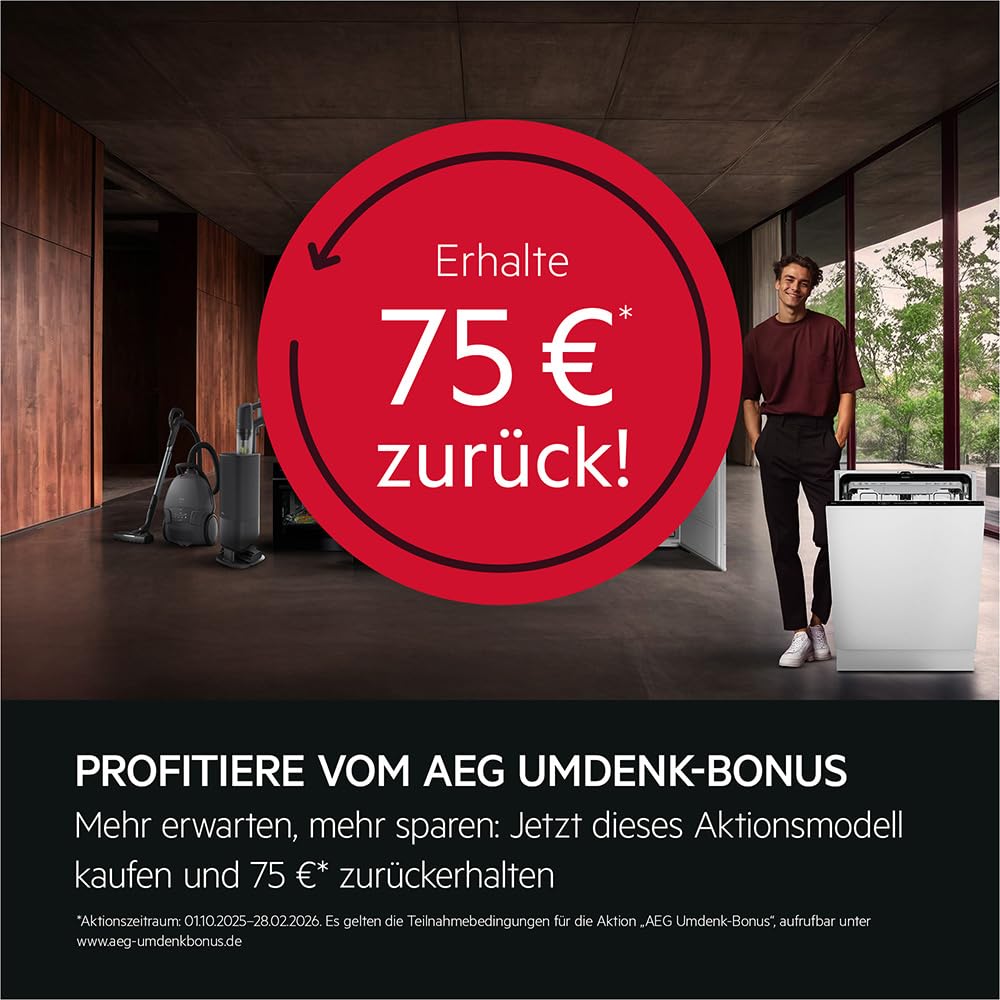 AEG Wärmepumpentrockner 8 kg, Serie 9000: AbsoluteCarePlus Daunentrocknung, Testsieger Stiftung Warentest, 3D-Scan Restfeuchteermittlung, Energiekl. C, Energiesparend, Trommelbeleuchtung, TR9T75680