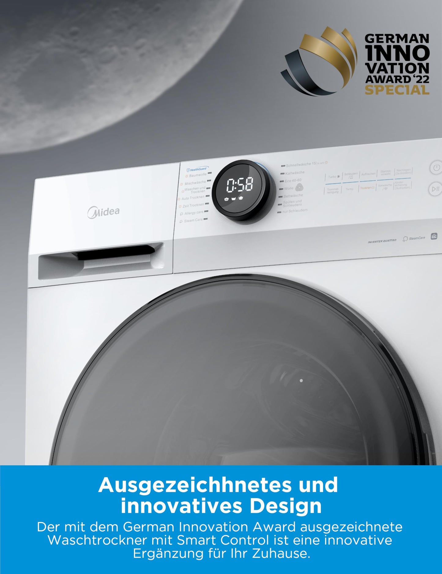 Midea MF200D86WB-14EAS Waschtrockner