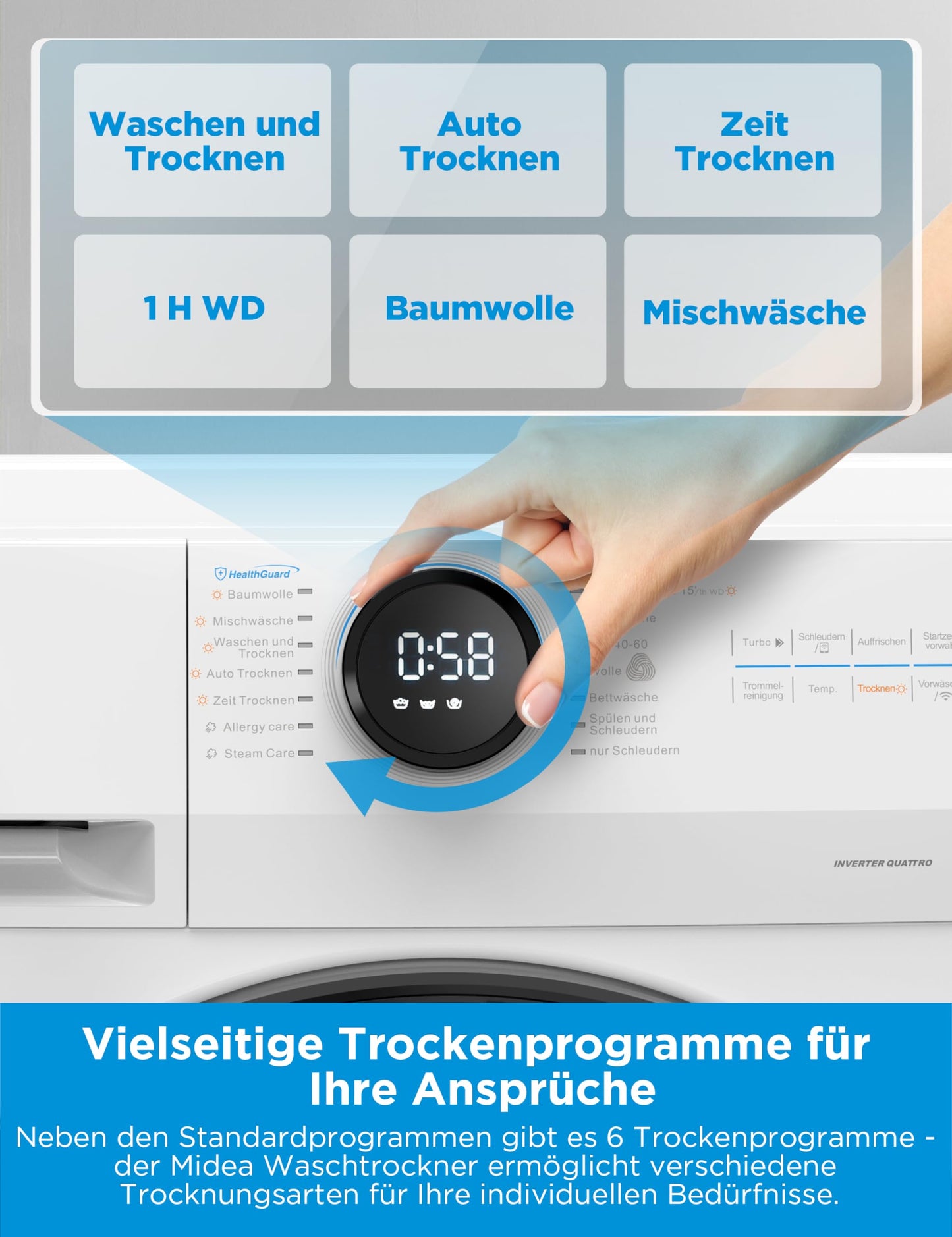 Midea MF200D86WB-14EAS Waschtrockner