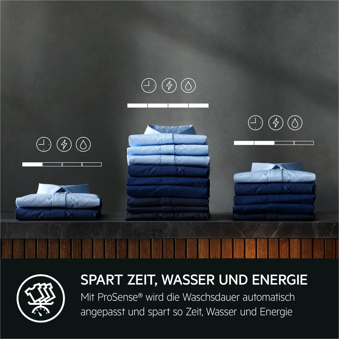 AEG Waschmaschine 8 kg, Serie 6000 ProSense: Mengenautomatik für automatische Anpassung von Waschdauer & Energieverbrauch, Startzeitvorwahl, Nachlegefunktion, Vollwasserschutz, 1400 U/min, L6AMZ48FL