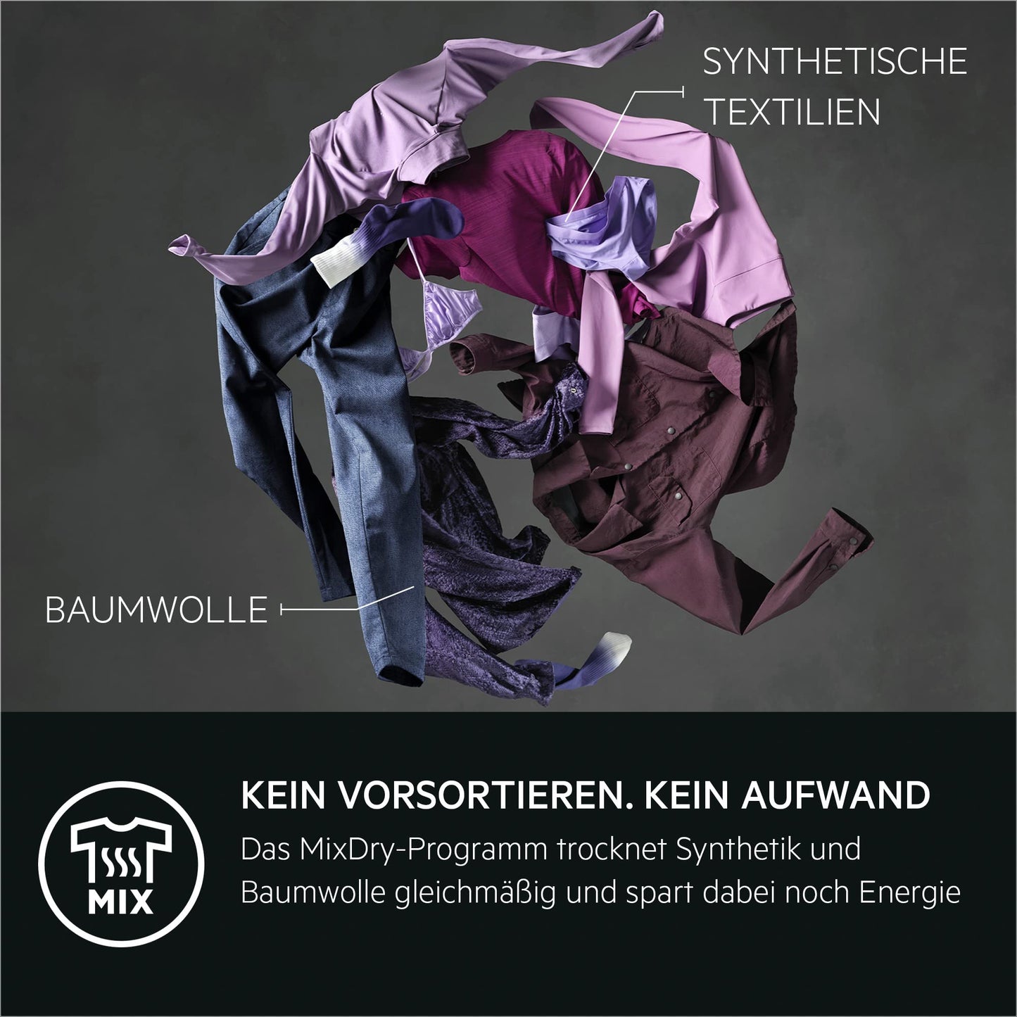 AEG Wärmepumpentrockner 8 kg, Serie 9000: AbsoluteCarePlus Daunentrocknung, Testsieger Stiftung Warentest, 3D-Scan Restfeuchteermittlung, Energiekl. C, Energiesparend, Trommelbeleuchtung, TR9T75680