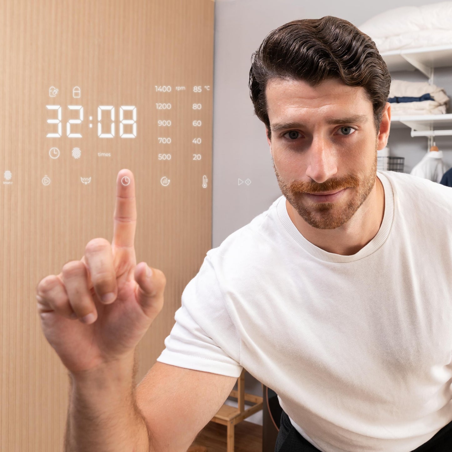 Cecotec Frontlader-Waschmaschine 8 kg Bolero Dresscode 8610 Inverter A. 8 kg Kapazität, 1400 U/min, Klasse A, Dampffunktion, Inverter Plus Motor, 15 Programme, optimiert Wasser- und Waschniveau