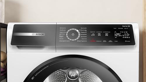 Bosch WQB245B40, Stiftung Warentest GUT (2,5)*, Serie 8 Smarter Wärmepumpentrockner 9 kg, AutoDry Sensorgesteuerte Trocknung, SmartDry Programmautomatik, LED-Display, Selbstreinigender Kondensator