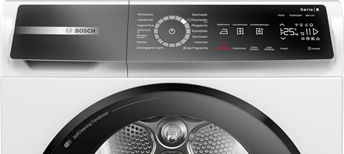 Bosch WQB245B40, Stiftung Warentest GUT (2,5)*, Serie 8 Smarter Wärmepumpentrockner 9 kg, AutoDry Sensorgesteuerte Trocknung, SmartDry Programmautomatik, LED-Display, Selbstreinigender Kondensator