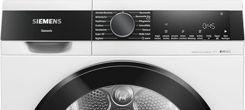 Siemens WQ35G2D00 iQ500 Wärmepumpen-Trockner, 8 kg, selbstreinigender Kondensator - Reinigt sich automatisch, autoDry-Technologie - schonendes, präzises Trocknen, speedPack Sparen Sie Zeit Weiß
