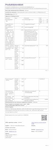 Bomann Waschmaschine 7kg | max. 1400 U/min | 10 Jahre Motor-Garantie | effizienter, leiser & langlebiger Invertermotor | 15 Programme | Endzeitvorwahl | Washing Machine WA 7175 titan - schwarz