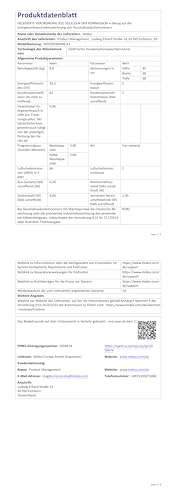 Midea MD20EH80WB-A3 Wärmepumpentrockner, 8 kg, Energieklasse C, UV Hygience, Knitterschutz, Sanfte Pflege, Auto Dry, Wollpflege, Auffrischen, Fernsteuerung, Startzeitvorwahl, Weiß