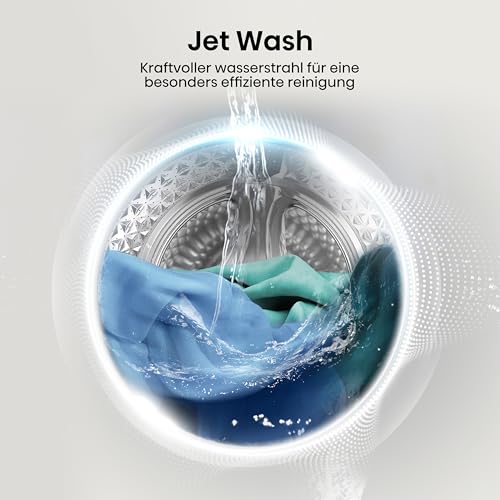 Hisense WD3S8043BW3 Waschtrockner/ConnectLife /16 Programme /8 KG, 54 Liter /1400 U/min/Dampffunktion/JetWash/Anti-Allergie Program/Auto Program/Eco Wash/Steam Refresh/Wolle/EEK A-D