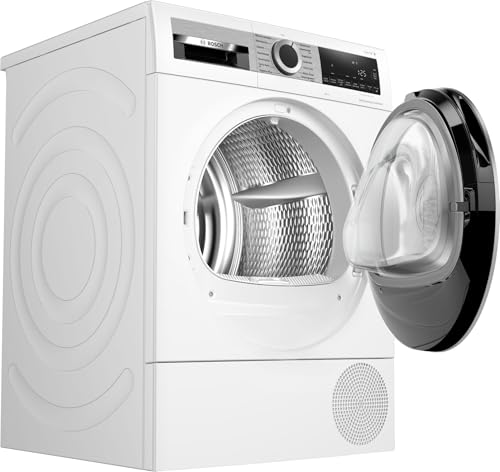 Bosch WQG235D00, Stiftung Warentest GUT (2,2)*, Serie 6, Wärmepumpentrockner 8 kg, Schneller getrocknete Wäsche, Auto Dry, Option Halbe Beladung, Sensitive Drying-System, Selbstreinigender Kondensator