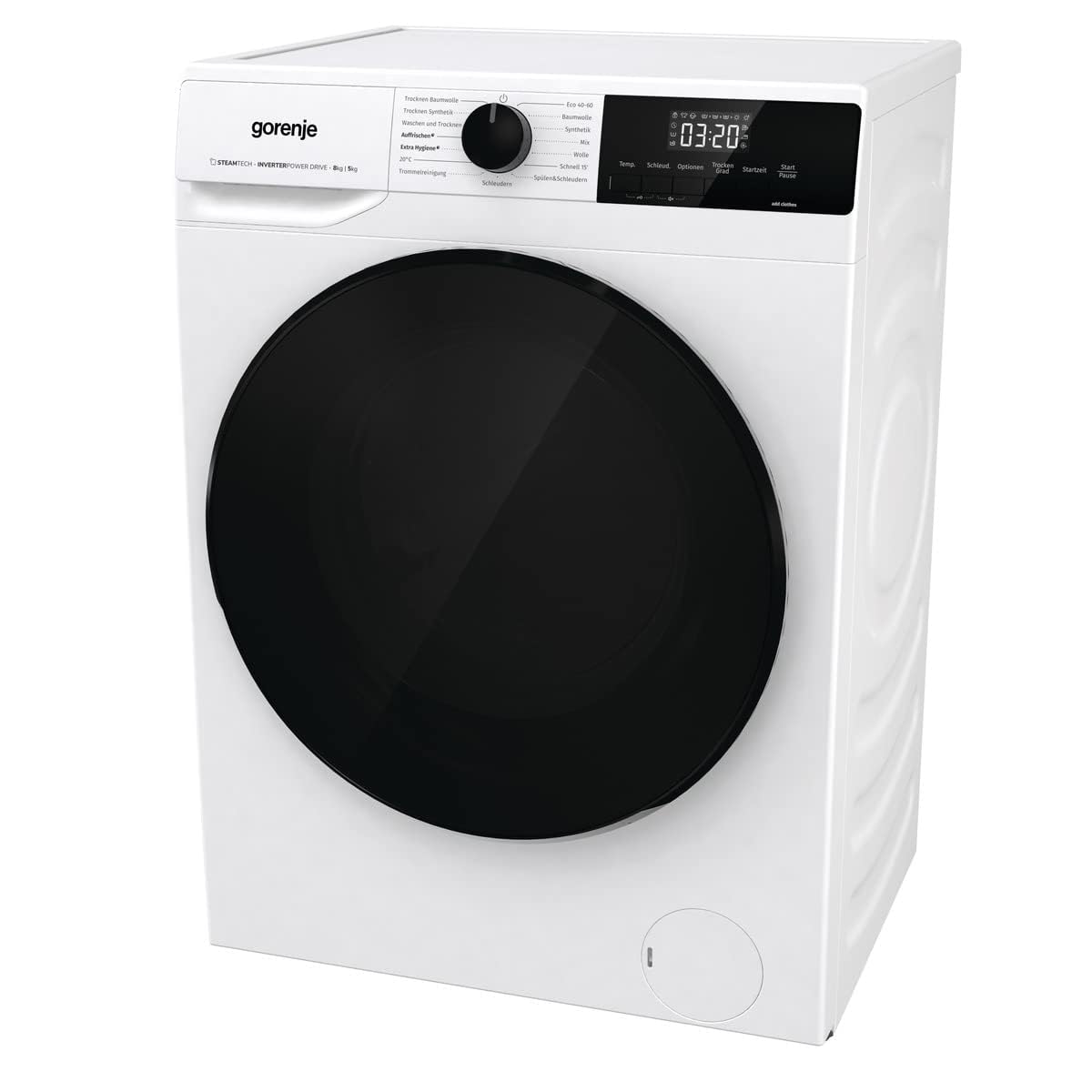 Gorenje WDAM 854 AP Waschtrockner mit Dampffunktion, 8 kg, 1400 U/min, Weiß