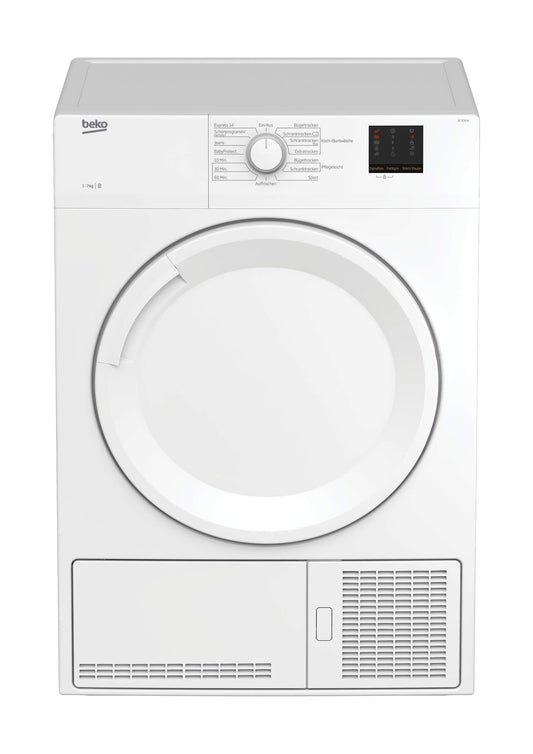Beko DC 7130 N b100 Kondenstrockner, 7 kg, Elektronische Feuchtemessung, Automatischer Knitterschutz, AquaWave-Schontrommel, 15 Programme, Express Programm