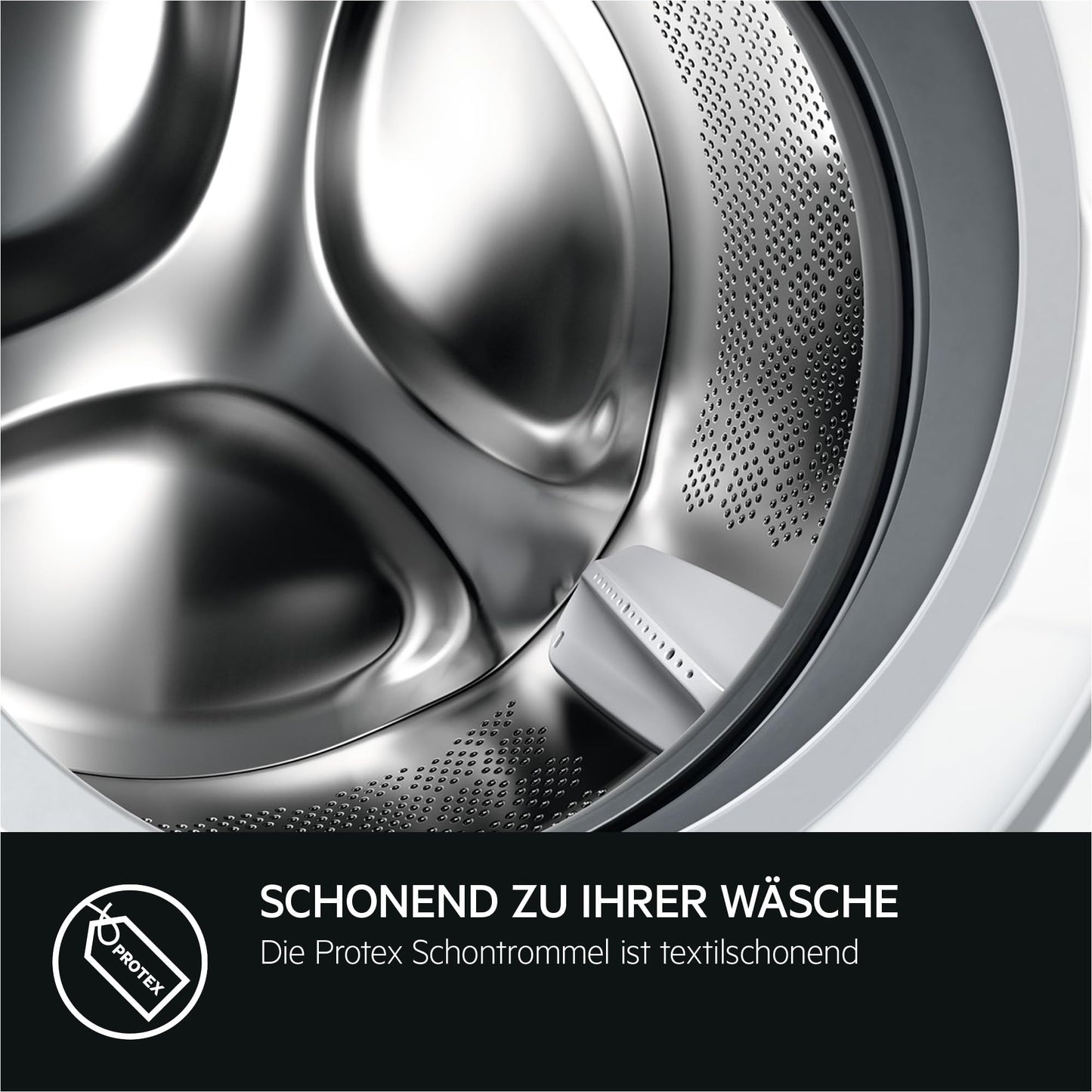 AEG Waschmaschine 8 kg, Serie 6000 ProSense: Mengenautomatik für automatische Anpassung von Waschdauer & Energieverbrauch, Startzeitvorwahl, Nachlegefunktion, Vollwasserschutz, 1400 U/min, L6AMZ48FL
