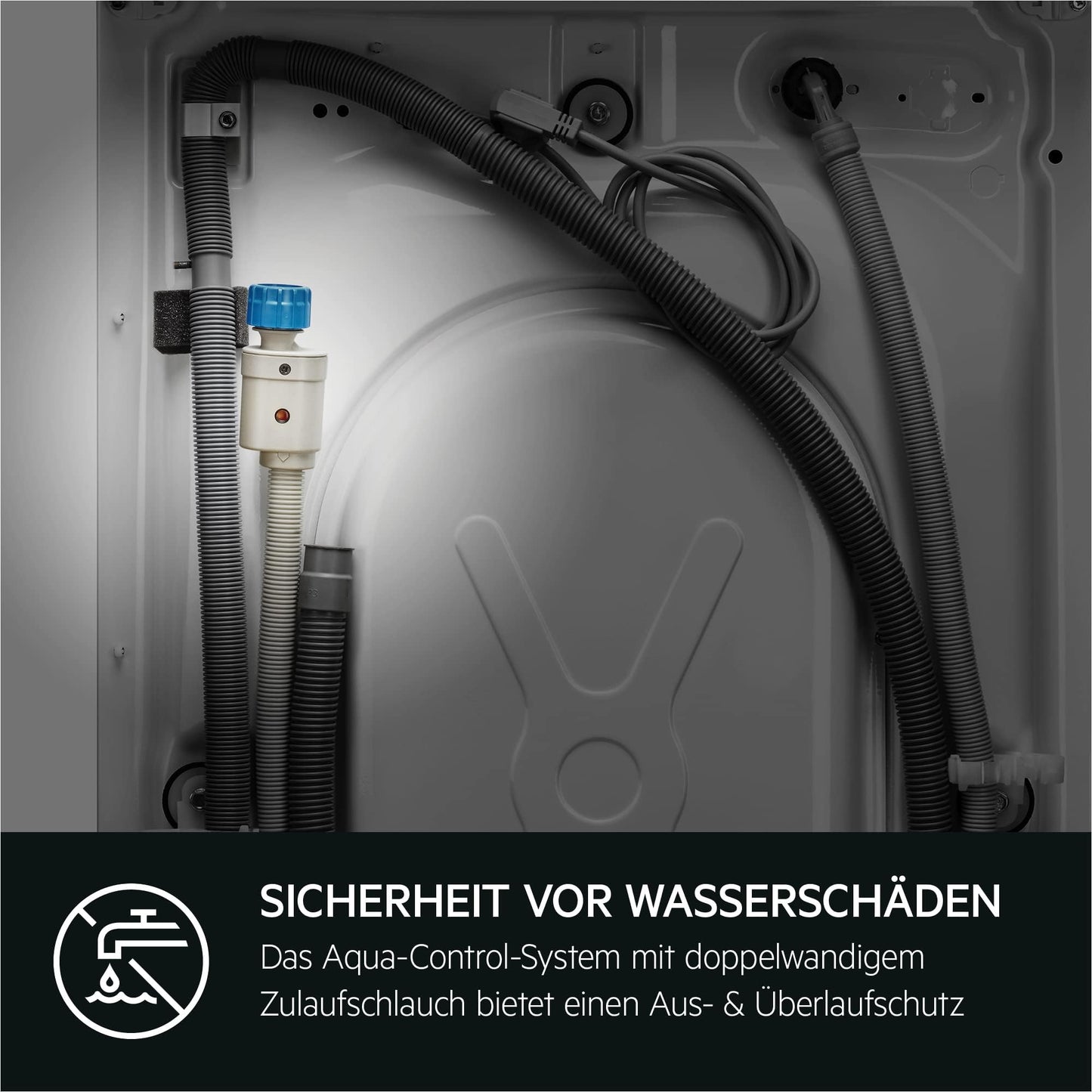 AEG Waschmaschine 8 kg, Serie 6000 ProSense: Mengenautomatik für automatische Anpassung von Waschdauer & Energieverbrauch, Startzeitvorwahl, Nachlegefunktion, Vollwasserschutz, 1400 U/min, L6AMZ48FL