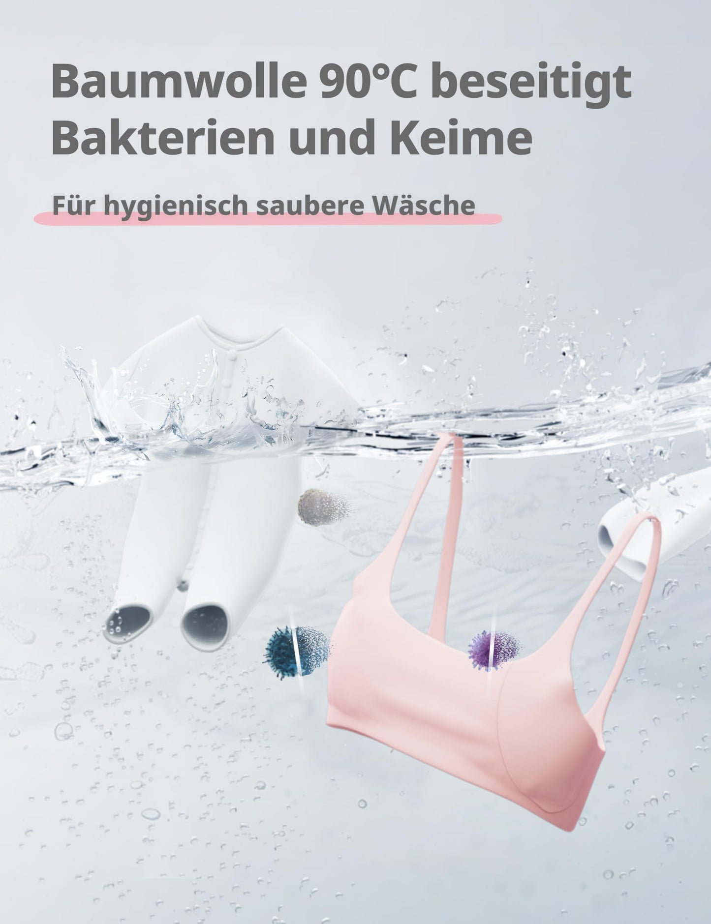 Comfee CFEW70-124 Waschmaschine / 7KG / Slim Line / D / 1200 U/min / Trommelreinigung / 15min-30min-45min Schnellwaschgang