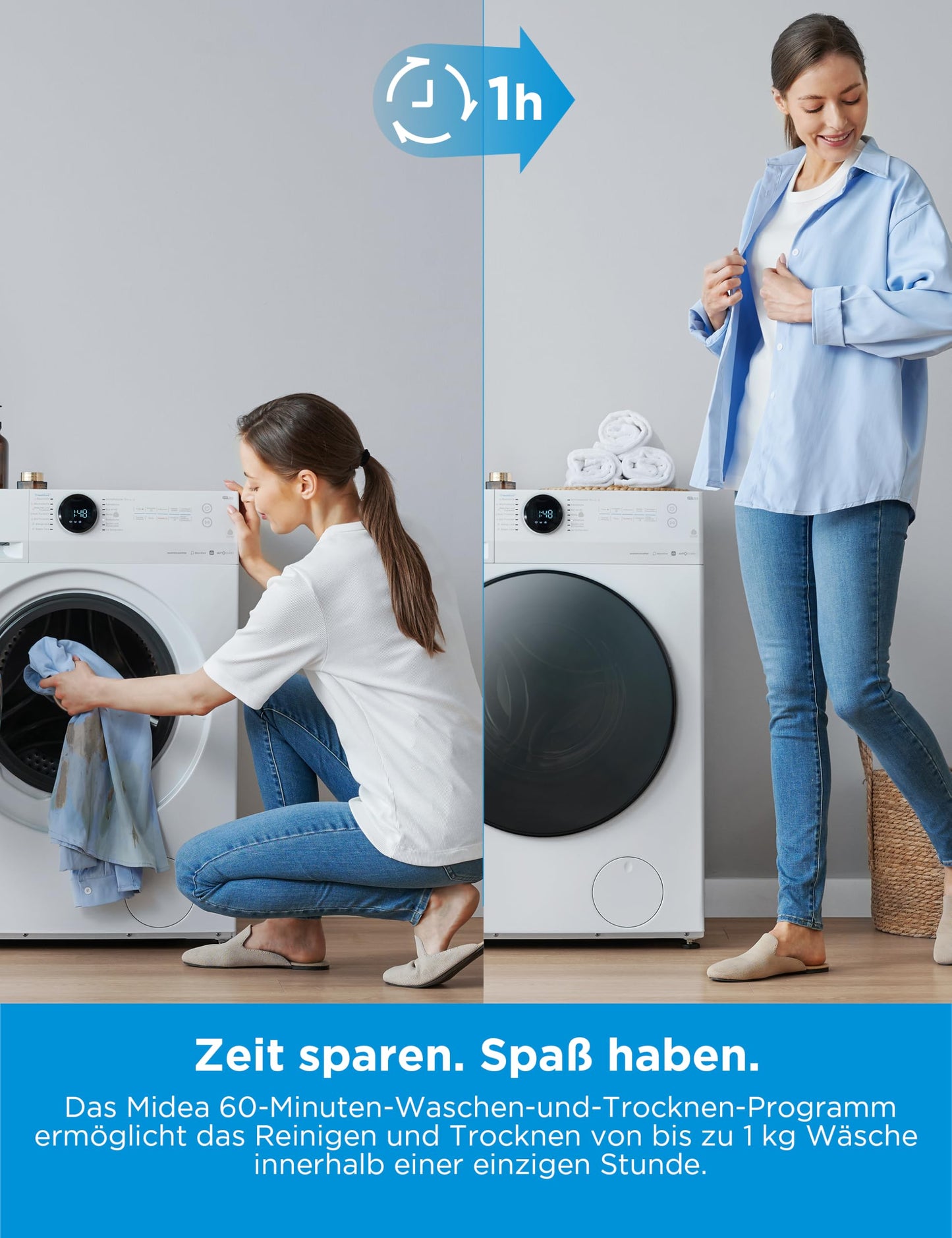 Midea MF200D86WB-14EAS Waschtrockner