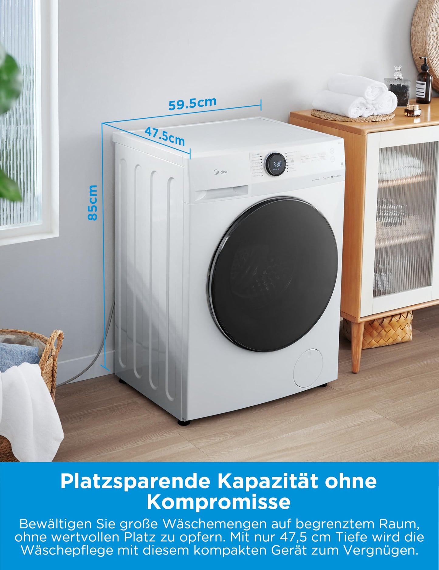 Midea MF200D86WB-14EAS Waschtrockner